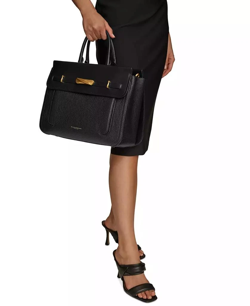 Donna Karan Donna Karan Oceanside Top Handle Leather Satchel 6