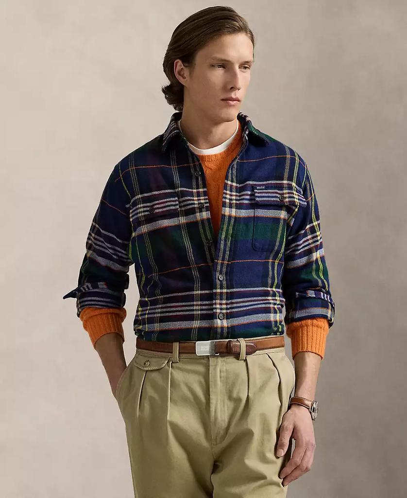 Ralph Lauren Men's Classic Plaid Brushed Flannel Workshirt