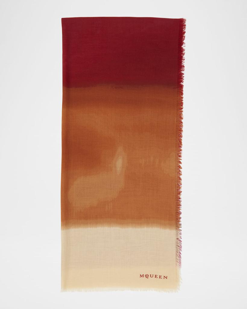 スカーフ Alexander McQueen SCARF LOGO MOHAIR 38X200 Alexander McQueen Mohair logo scarf 38x200 | The Fashion Square