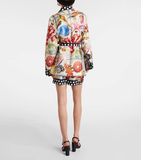 Dolce 
Gabbana Capri printed silk satin shirt 3