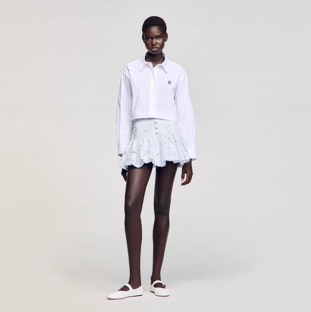 Sandro Short guipure skirt 1