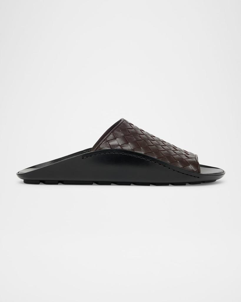 サンダル BOTTEGA VENETA Chocolate Nappa Leather Slippers Bottega Veneta Chocolate Nappa Leather Slippers - Sandals