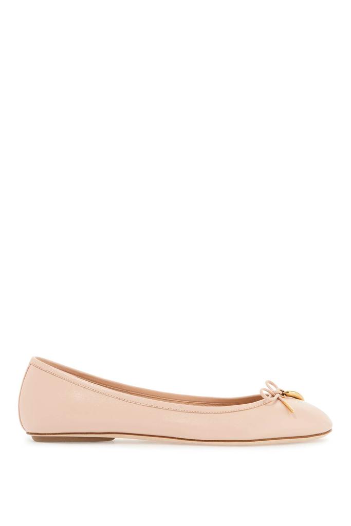 Chloé beige ballet flats in synthetic material with rope bow and flat sole