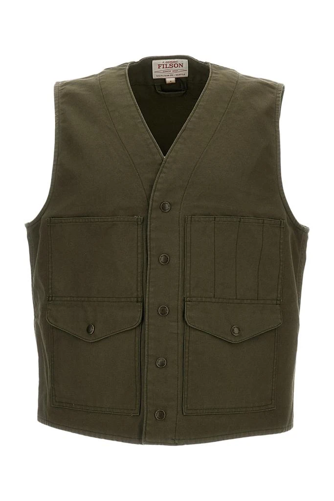 Filson Green Cotton Sports Vest