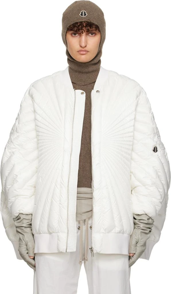 Rick Owens Moncler + Rick Owens Off-White Radiance Peter Bomber Jacket 1