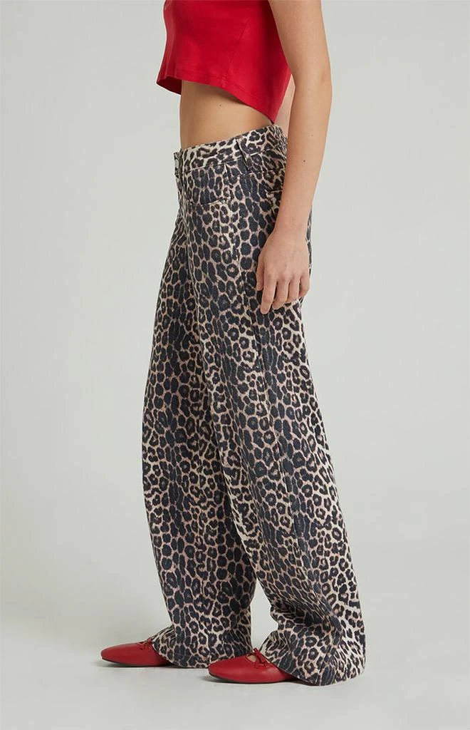 PacSun Casey Leopard Low Rise Baggy Jeans 4