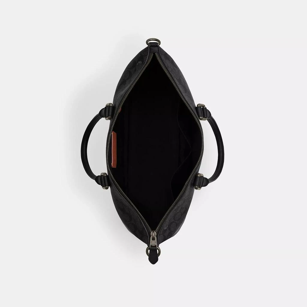 Coach Caleb Work Bag In Signature Canvas 2