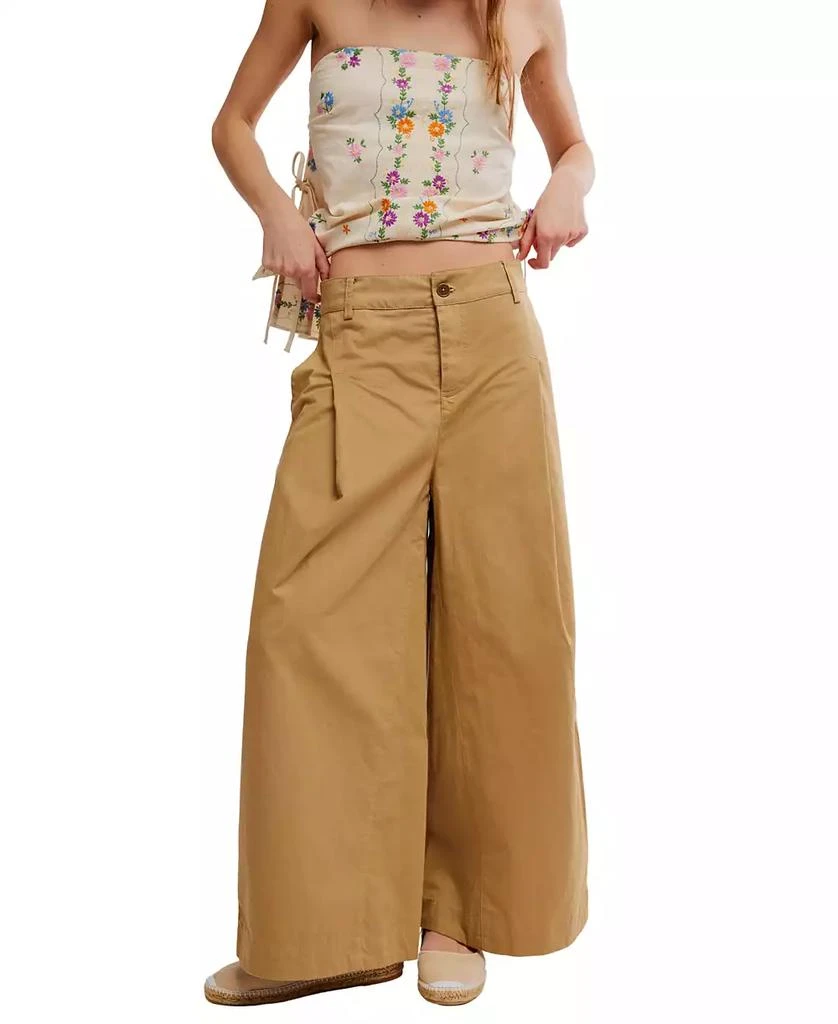 Free People Women
s Silverlake Wide-Leg Chinos