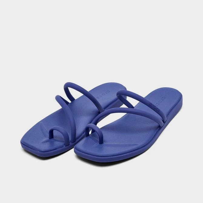 Crocs Women's Crocs Miami Metallic Toe Loop Sandals 2