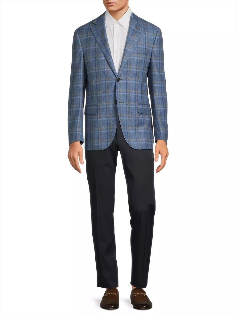 Corneliani Academy Plaid Wool Jacket 2