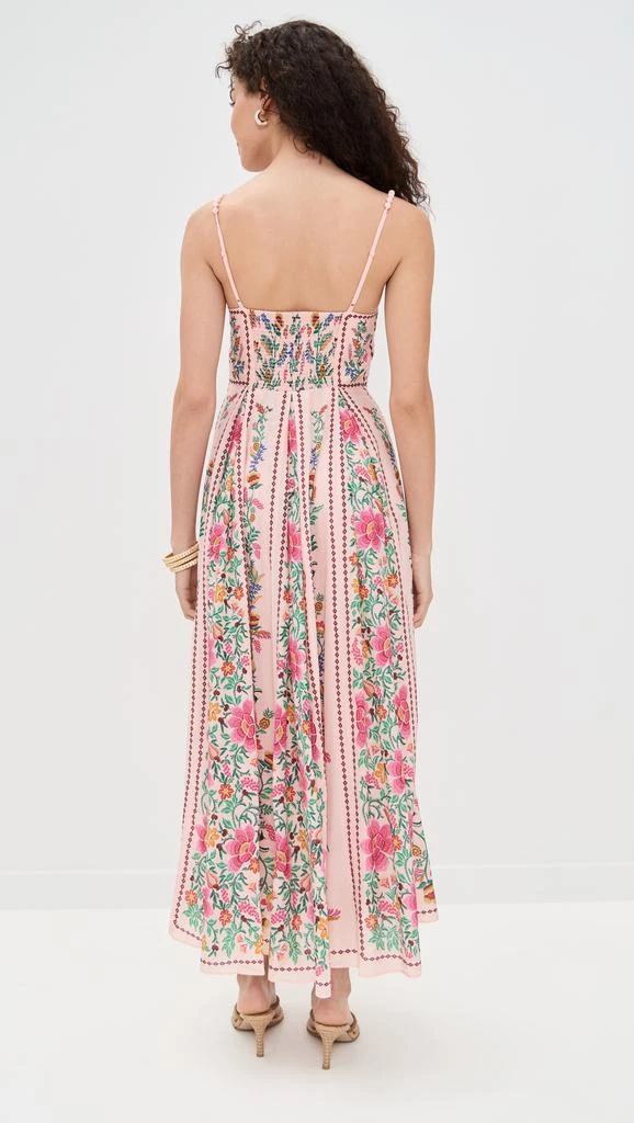 Farm Rio Delicate Forest Pink Maxi Dress 2