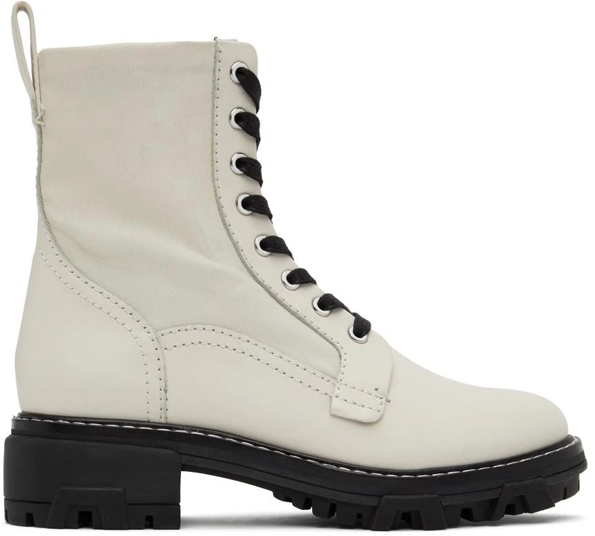 Rag & Bone White Shiloh Ankle Boots 1