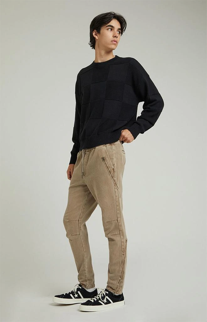 PacSun Brown Zipper Slim Cargo Pants 2