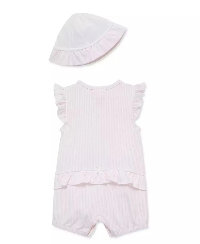 Little Me Baby Girls
 Picnic Romper 
Hat, 2-Piece Set 2
