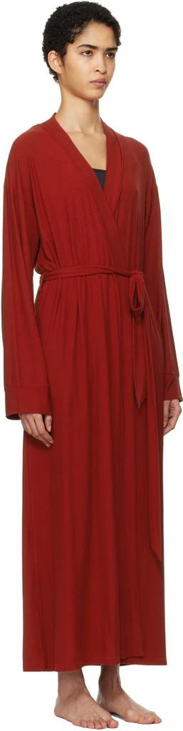 SKIMS Red Soft Lounge Long Robe 2