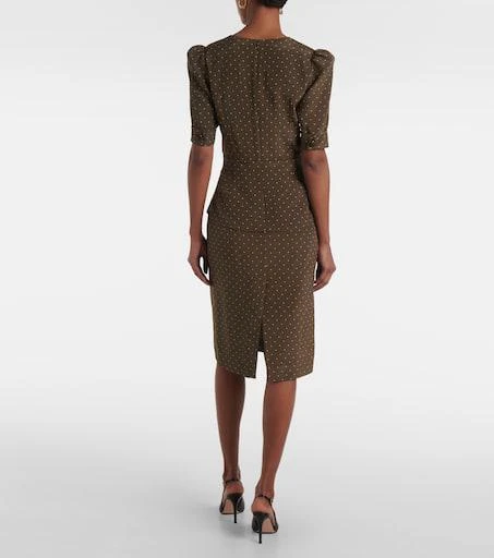 Alessandra Rich Polka-dot silk midi dress 3