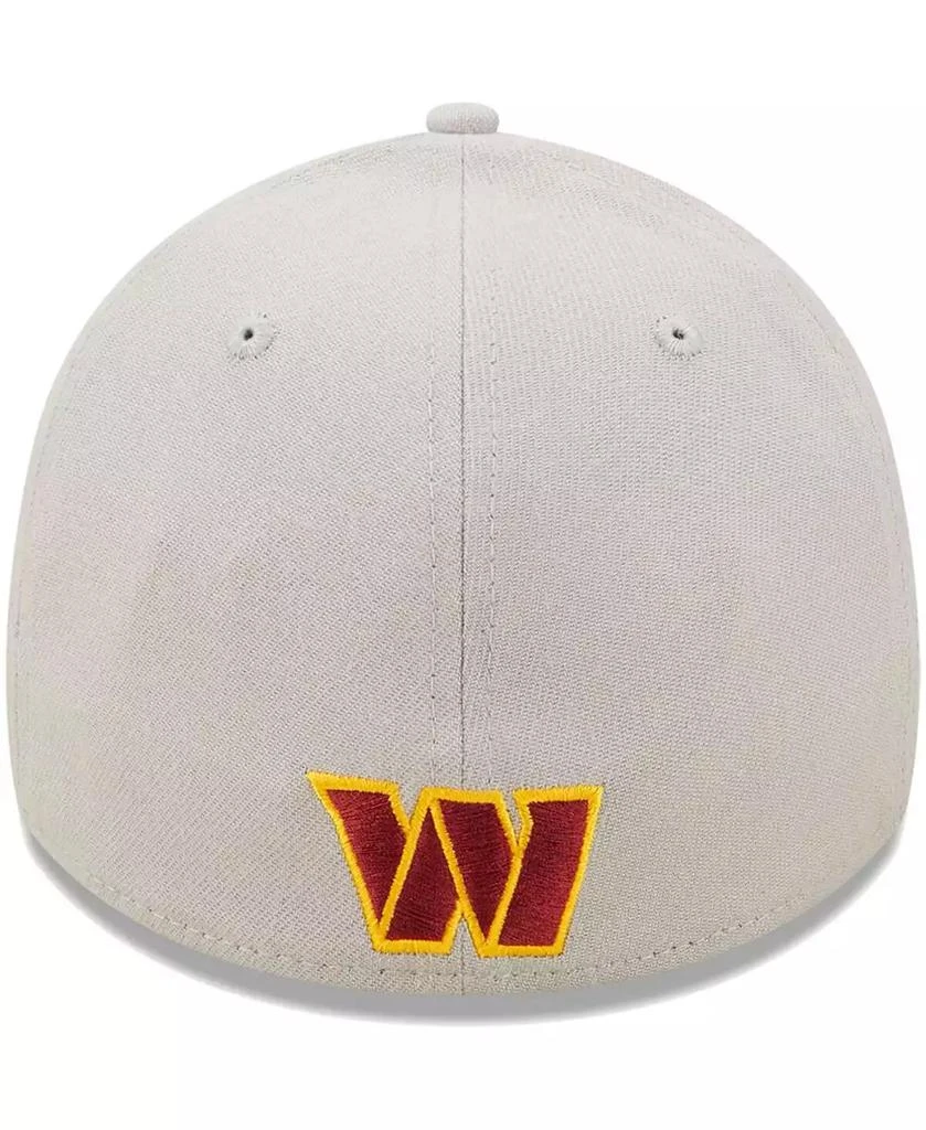 New Era Men's Gray Washington Commanders Wordmark Essential 39THIRTY Flex Hat 3