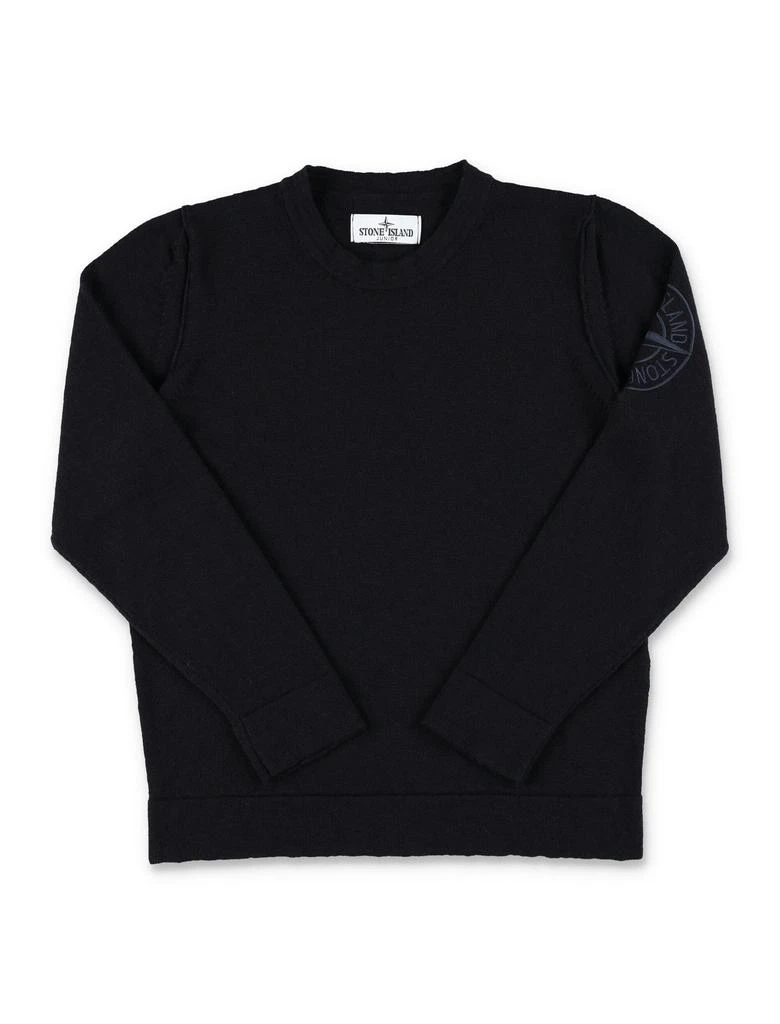 Stone Island Junior Stone Island Junior Logo-Embroidered Crewneck Jumper 1