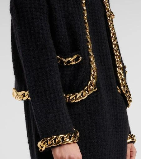 Tory Burch Kendra chain-detail wool-blend cardigan 5