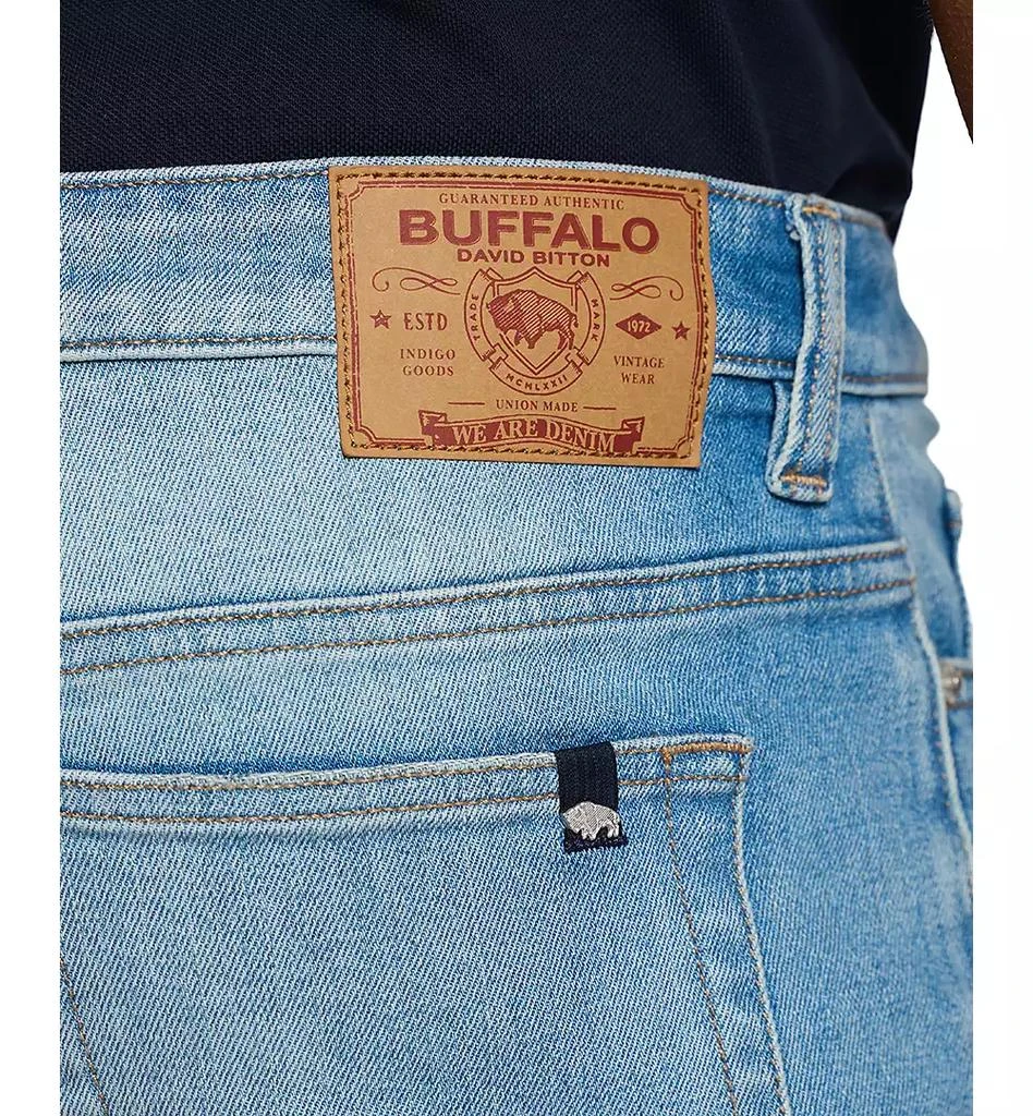 BUFFALO David Bitton Men's Straight Six Straight-Fit Distressed Jeans 5