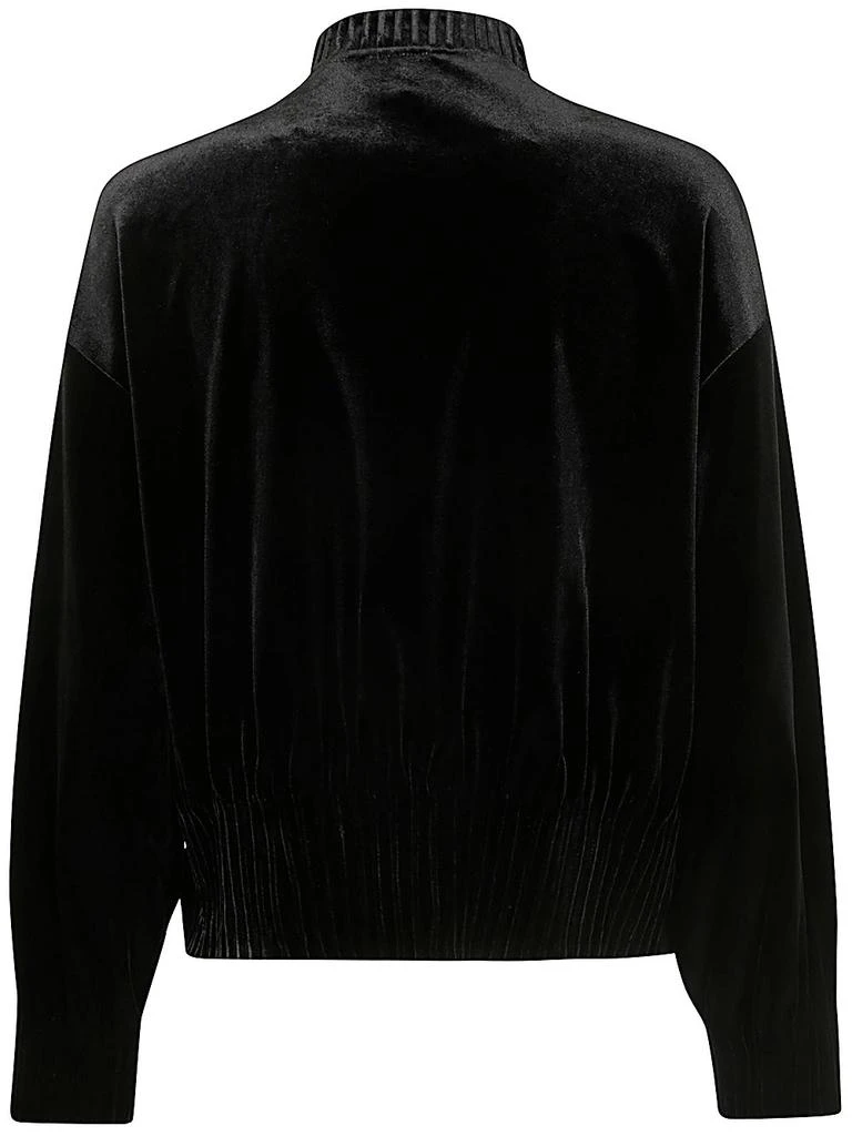 Emporio Armani Emporio Armani Zip-Up Velvet Bomber Jacket 2