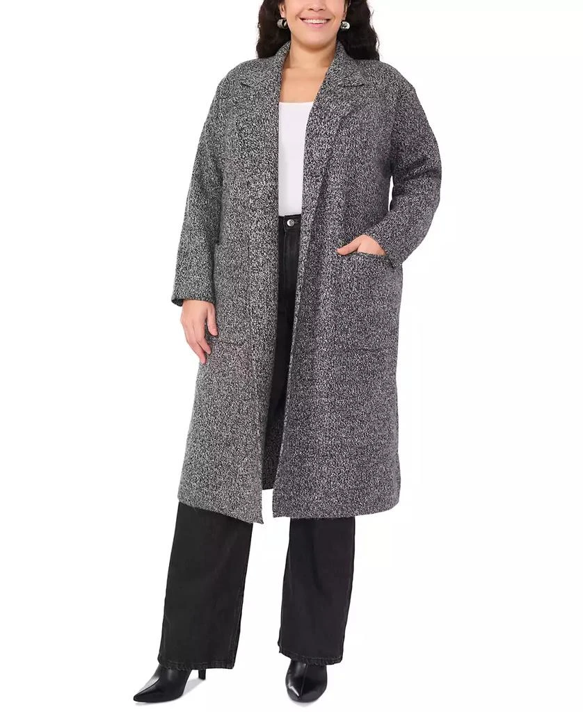 Vince Camuto Plus Size Notch-Collar Belted Cardigan, Exclusively at Macy's 5