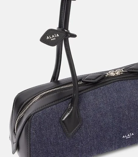 Alaïa Le Teckel Medium denim shoulder bag 6