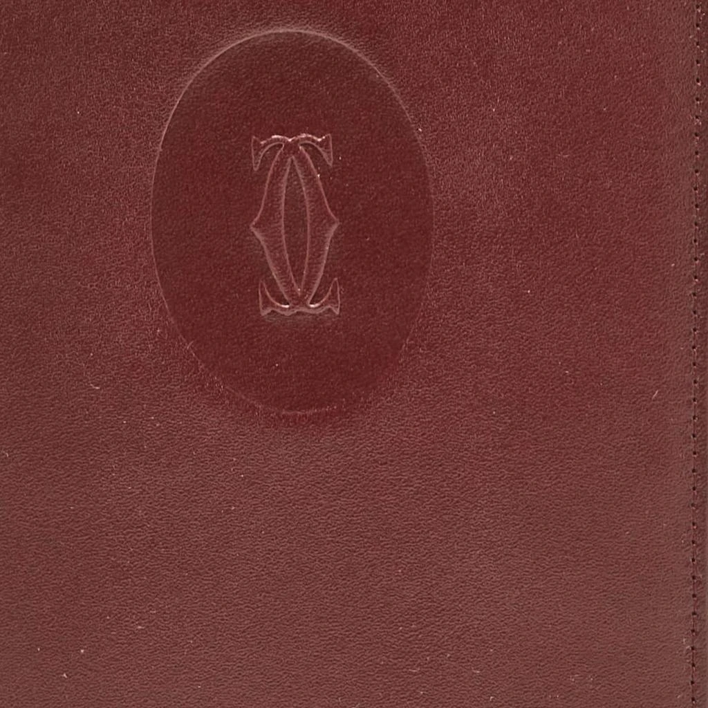 Cartier Cartier Red Leather Must de Cartier Bifold Long Wallet 5