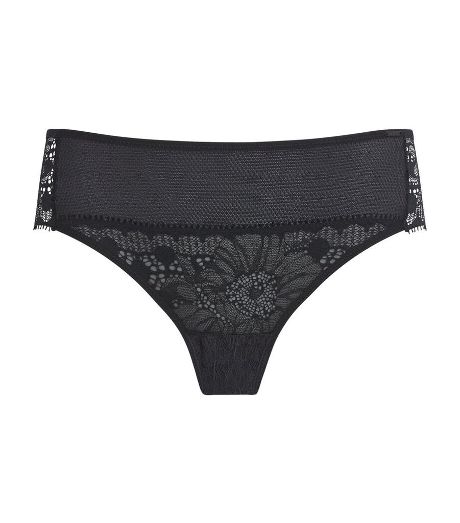 Chantelle Lace-Front Brazilian Briefs