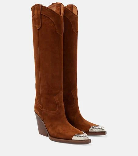 Paris Texas El Dorado embellished suede cowboy boots 1