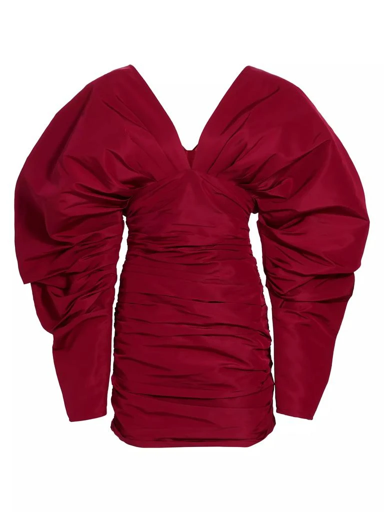 Aliétte Gathered Puff-Sleeve Minidress 1