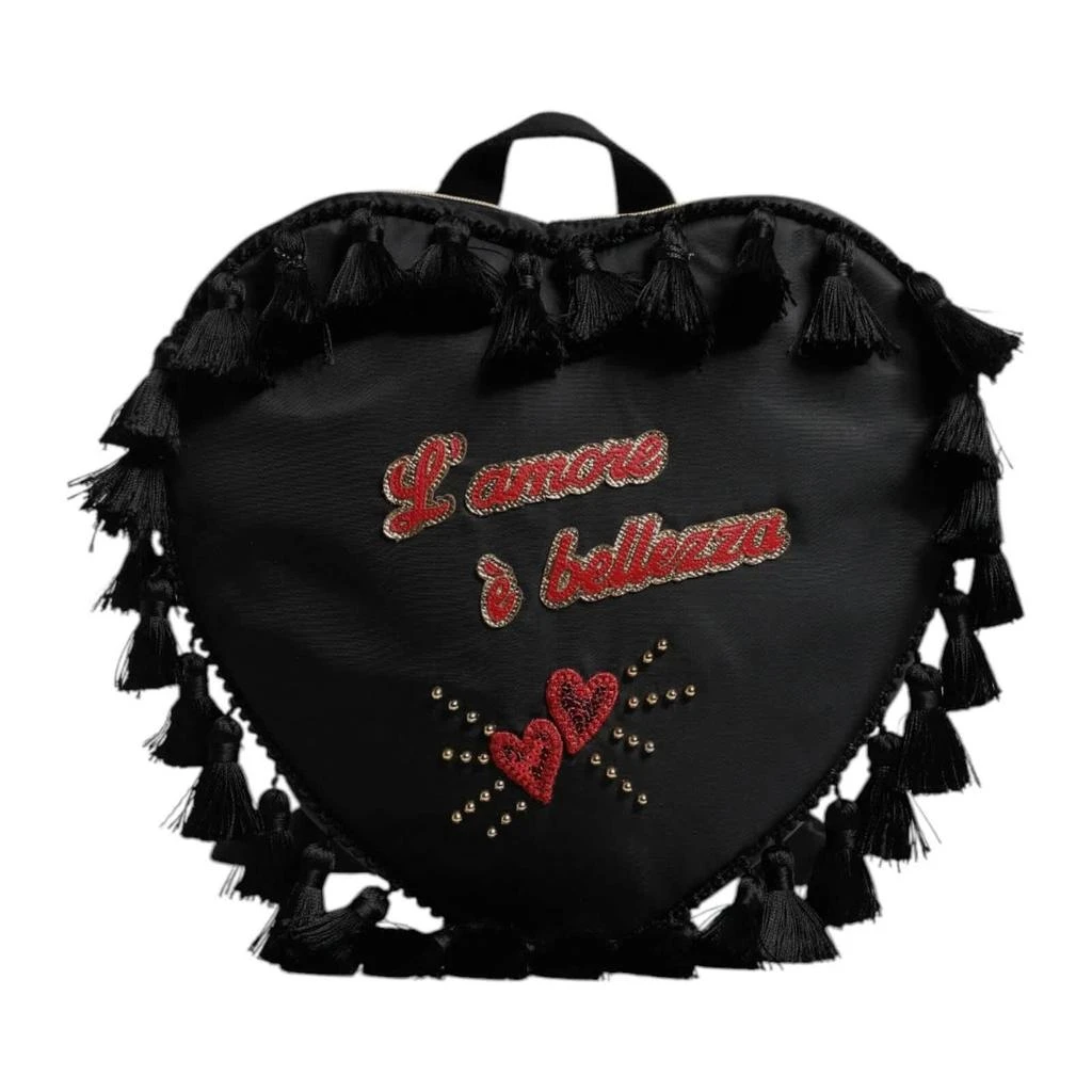 Dolce 
Gabbana Heart L
Amore Patch Embellished Kids Women
s Backpack (Pre-Owned)