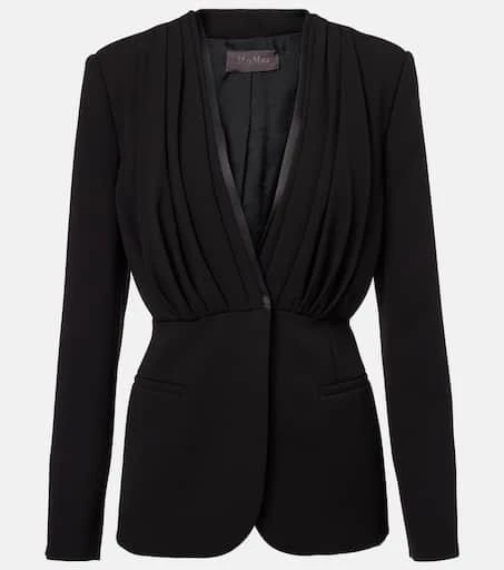 Max Mara Gradi draped crêpe jacket 1