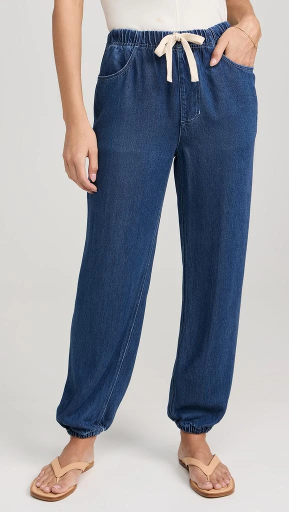 Monrow Soft Denim Sweatpants 1