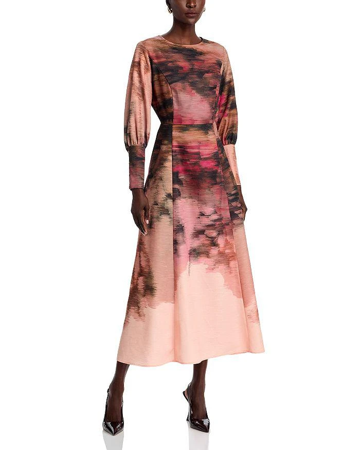 Misook A Line Maxi Dress - Rose Bud/Multi - S Misook A Line Maxi Dress - Rose Bud/Multi - S