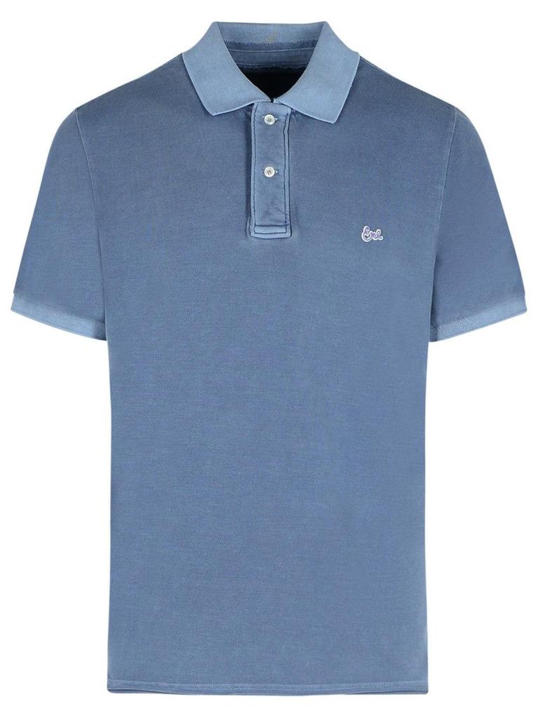 ERL Navy Cotton Polo Shirt