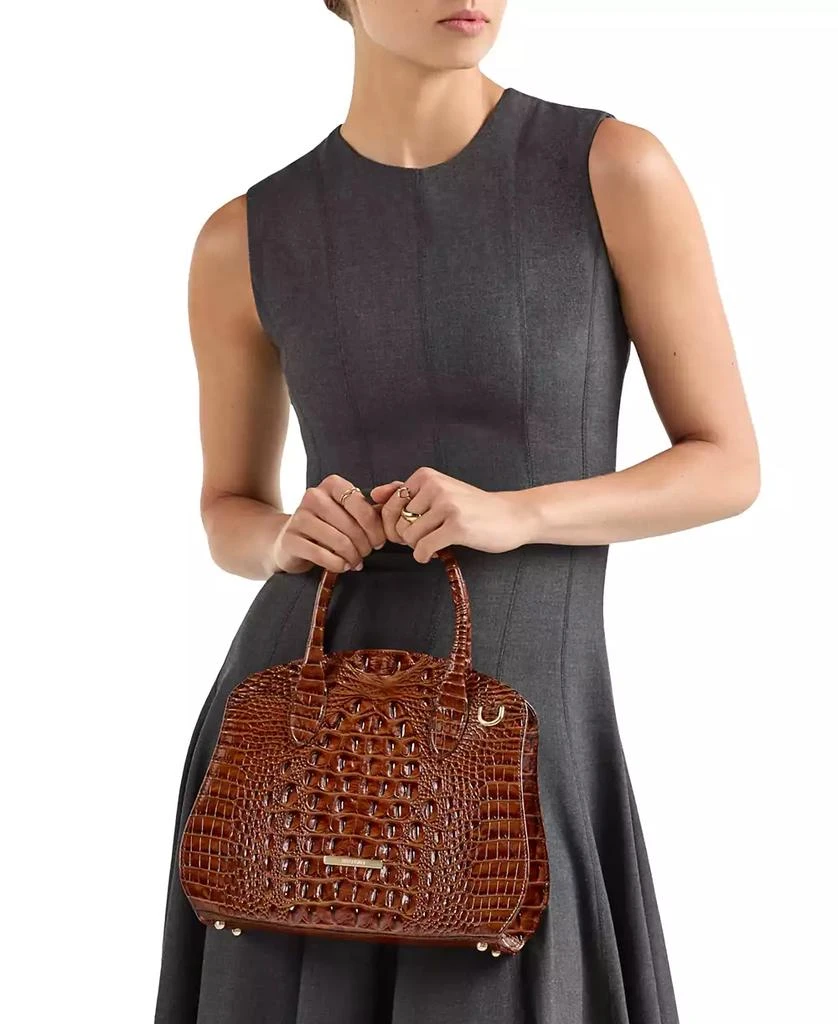 Brahmin Rosetta Kirin Leather Satchel 5
