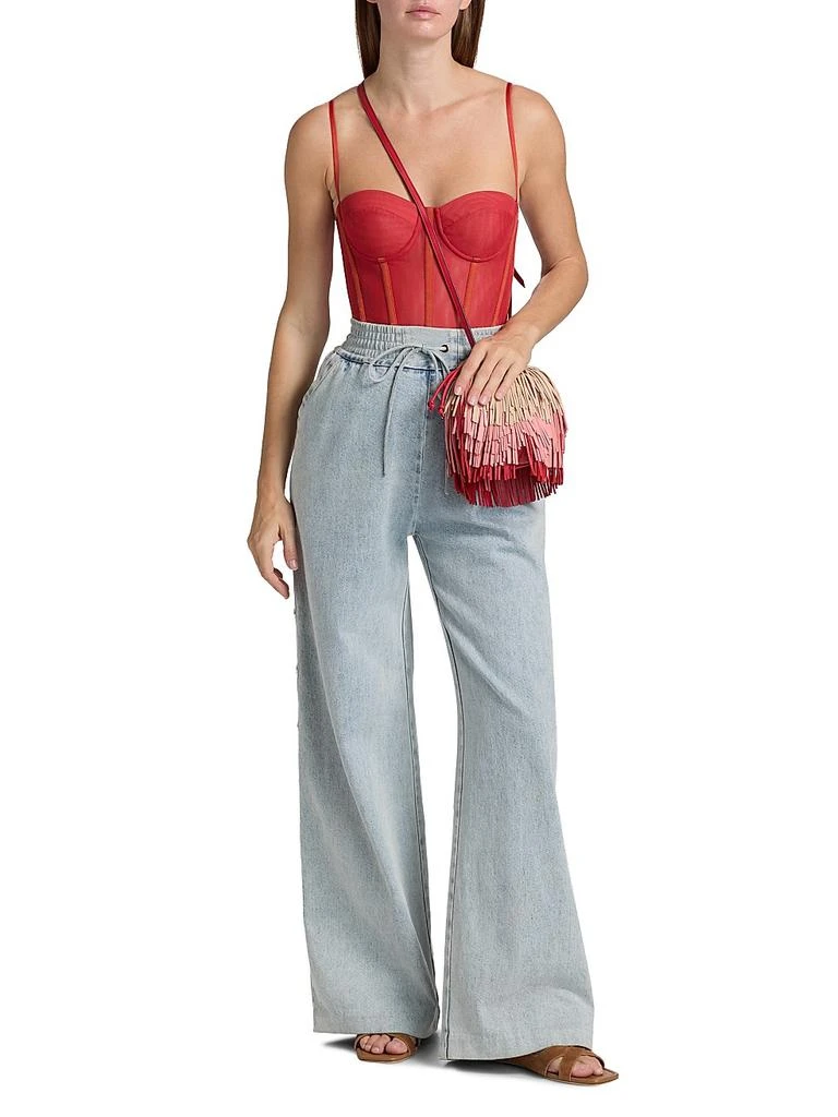 Zimmermann Rebellion Semi-Sheer Corset Bodysuit 2