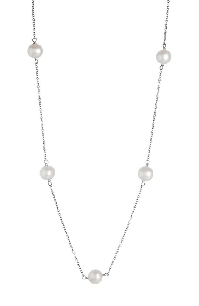 Splendid Pearls 6-7mm Freshwater Pearl Station Necklace