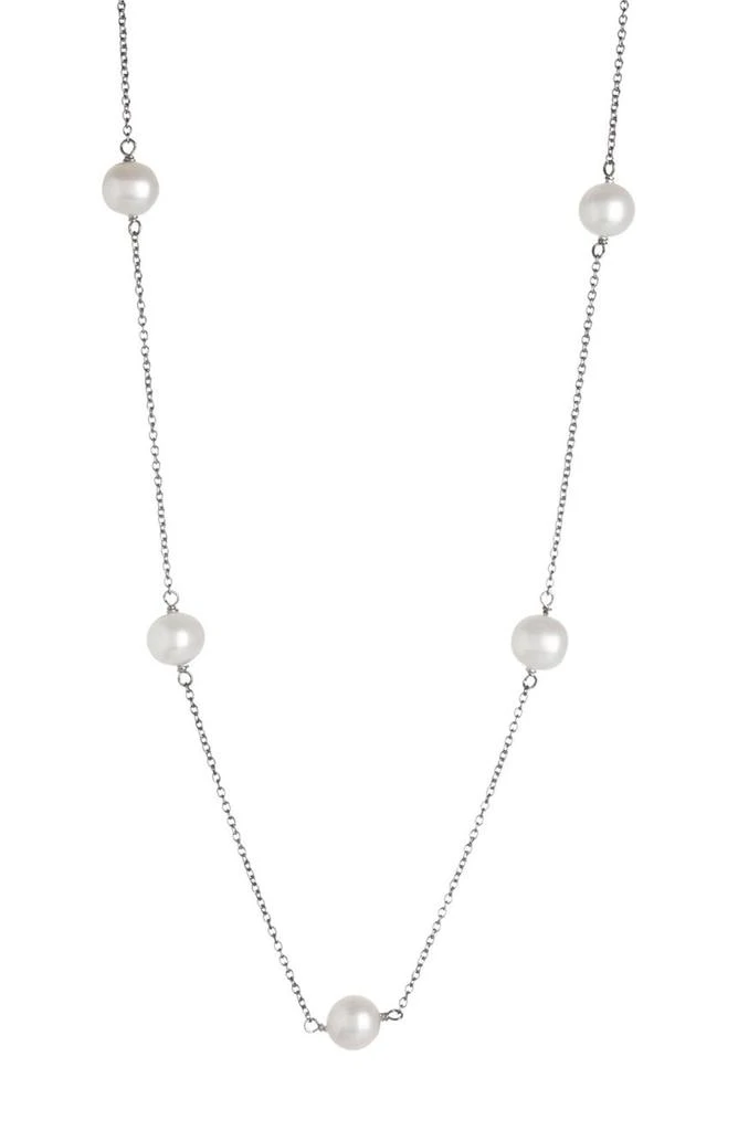 SPLENDID PEARLS 6-7mm Freshwater Pearl Station Necklace 1