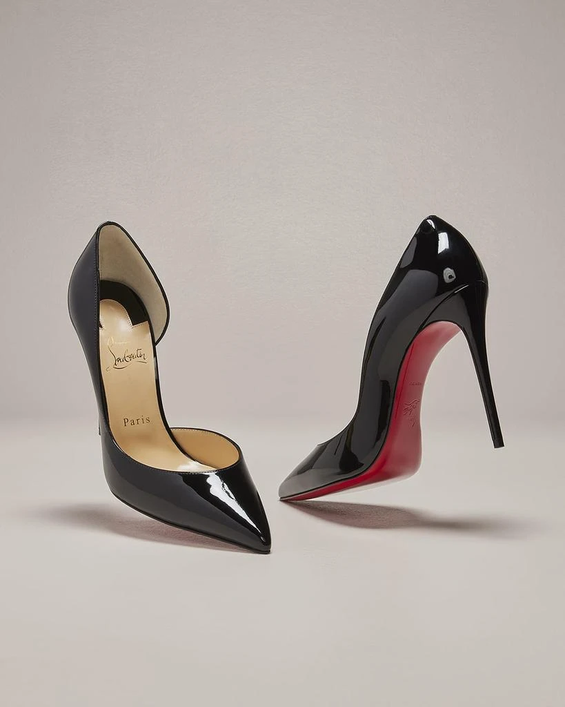 Christian Louboutin 100mm Iriza Patent Open-Side Pumps 2