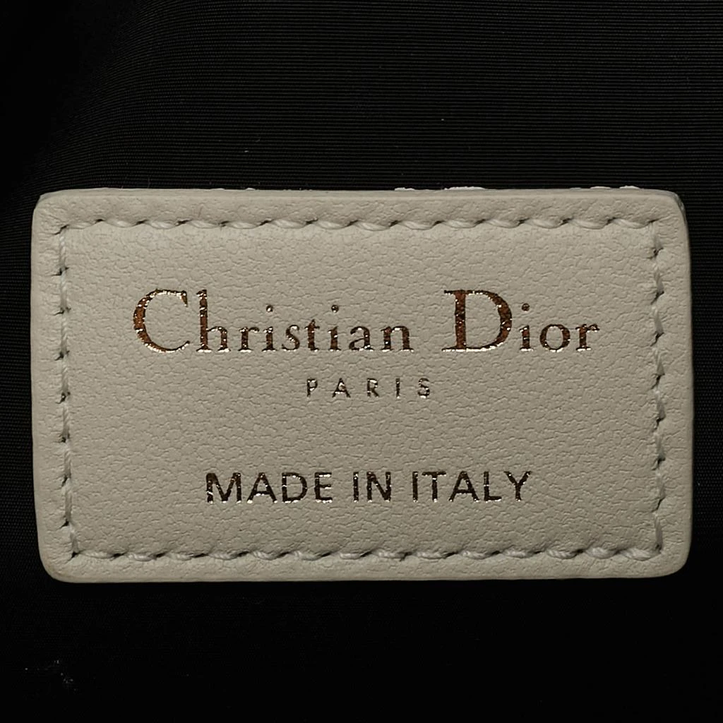 Dior Dior White Fabric Toile de Jouy Medium Travel Nomad Pouch 8