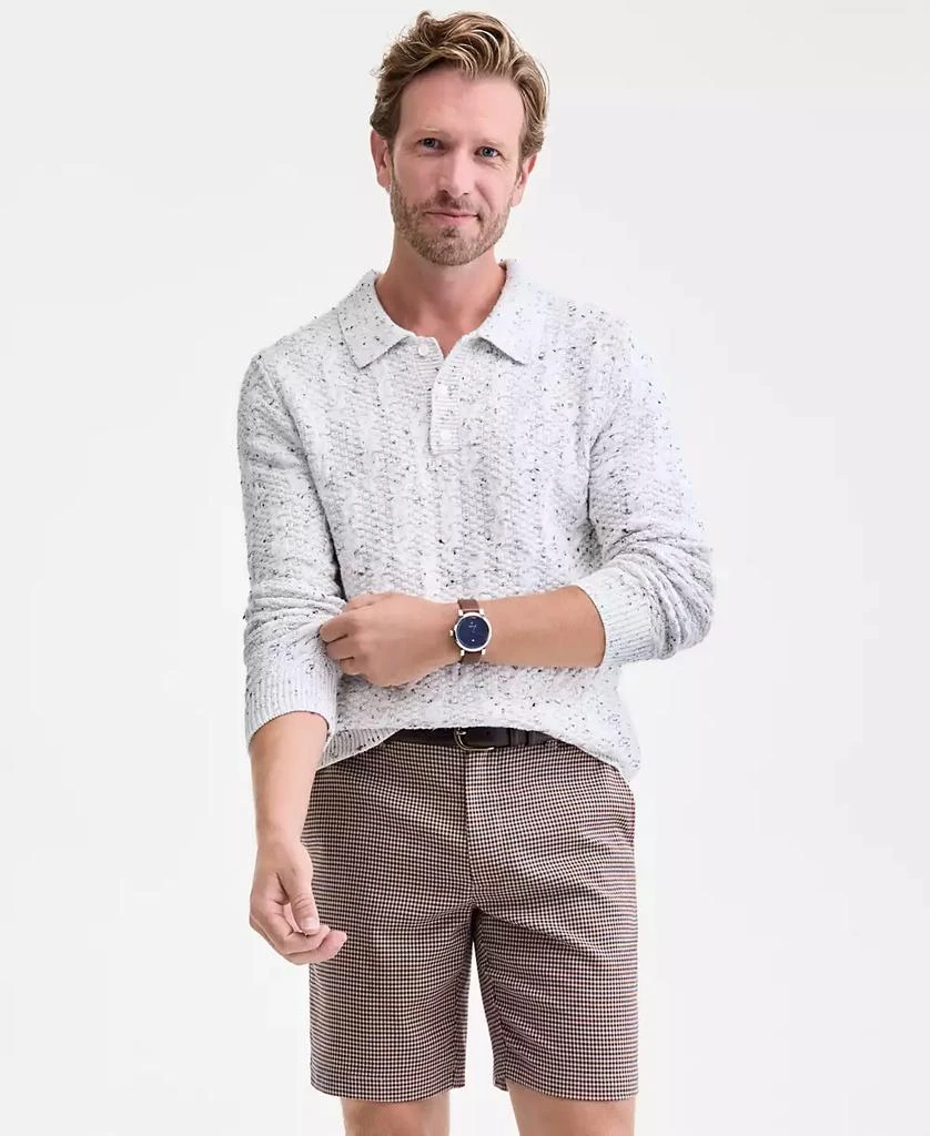 Club Room Men
s Donegal Cable-Knit Polo Sweater, Macy
s Exclusive