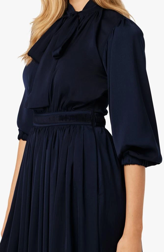 Joe's x Andrea's Lookbook Elle Tie Neck Blouson Sleeve Midi Dress 4
