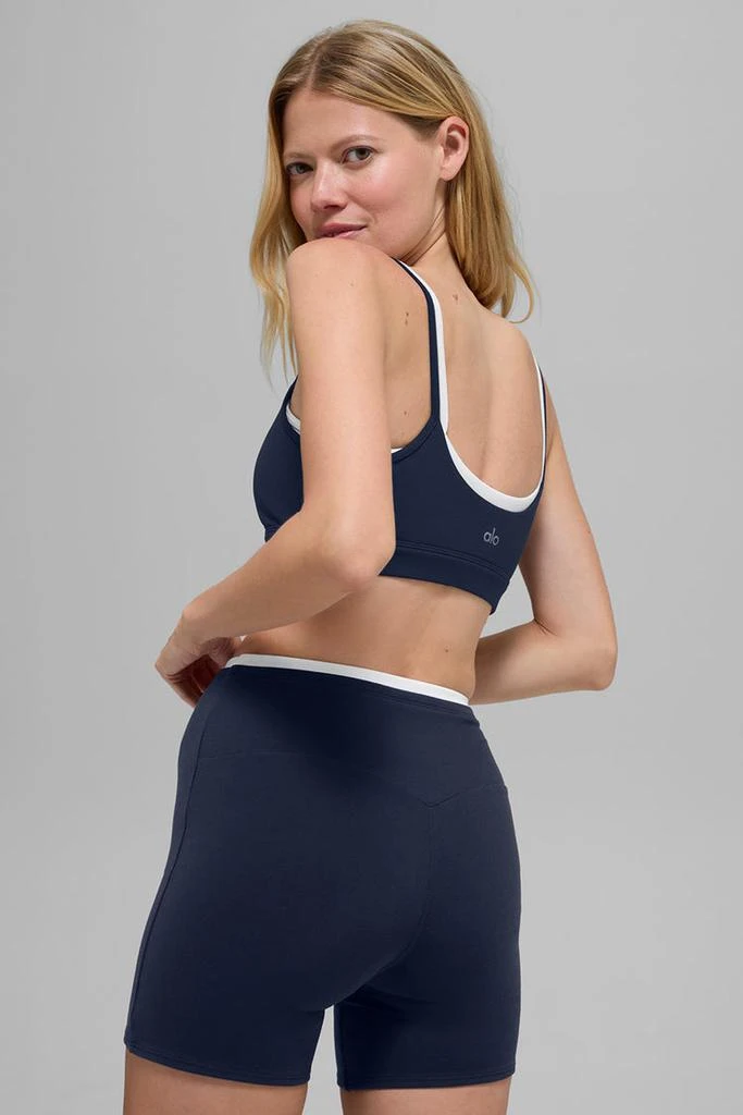 Alo Airbrush Double Up Bra - Navy/White 3