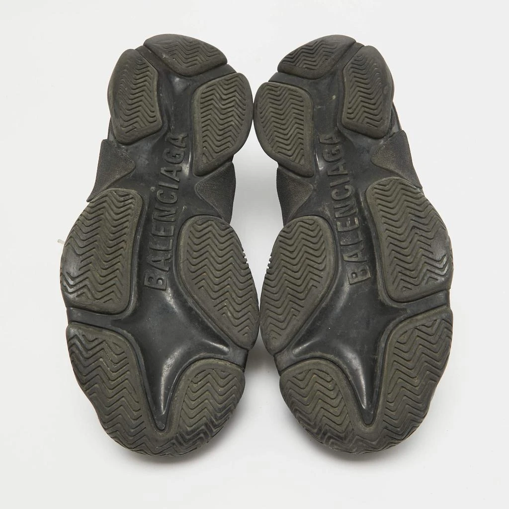 Balenciaga Balenciaga Black Leather and Mesh Triple S Sneakers Size 44 6