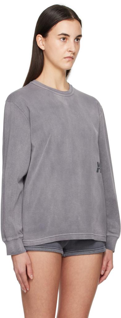 Alexander Wang Gray Puff Logo T-shirt