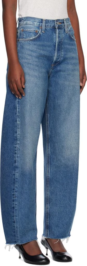 AGOLDE Blue Luna High Rise Pieced Taper Jeans 2