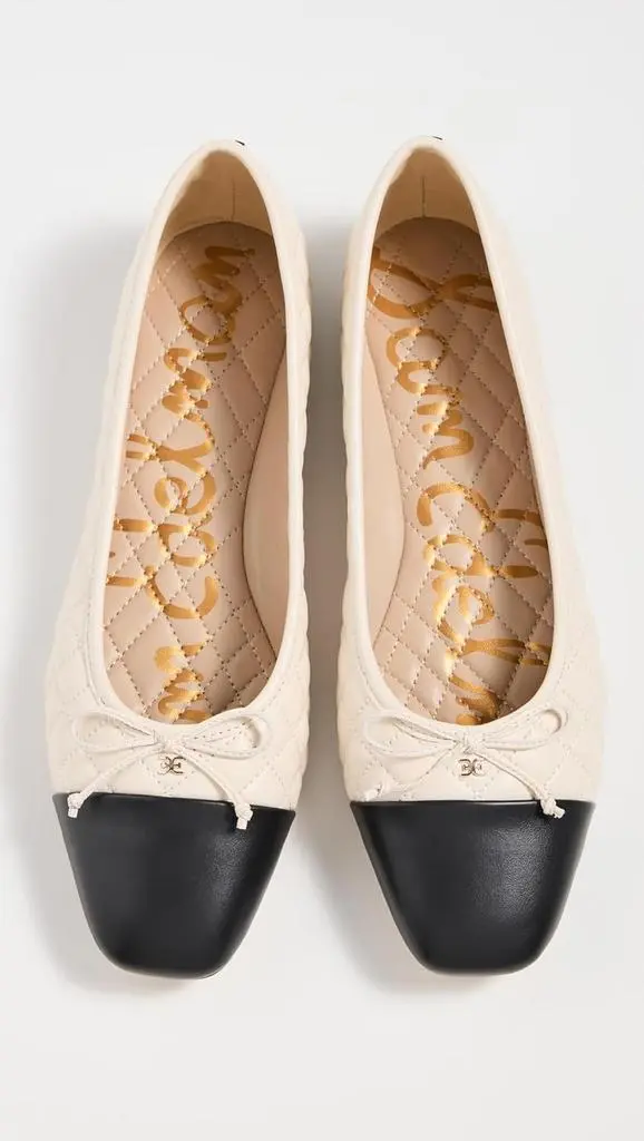 Sam Edelman Sam Edelman Women's Marilyn Ballet Flat Dark Silver Sage 5 Medium 5