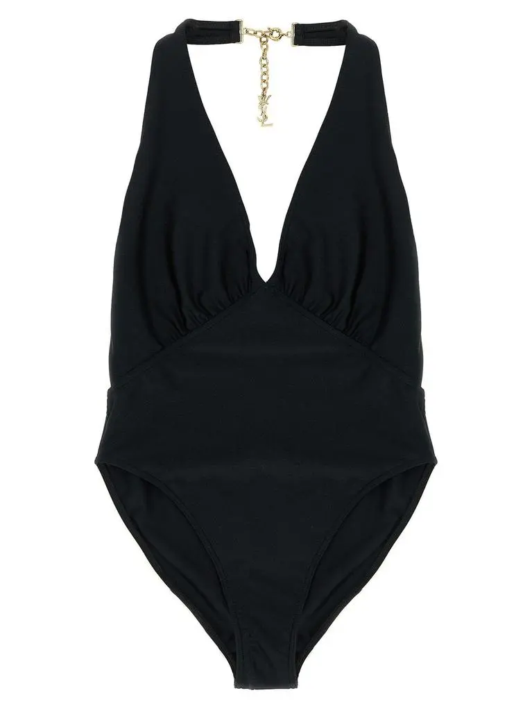 Saint Laurent Cassandre Halterneck Beachwear
